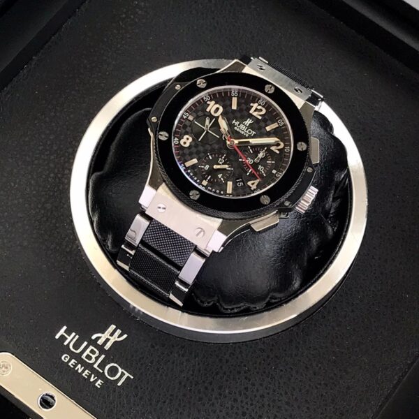 Hublot Big Bang firstcopy Silver Black Dial Swiss ETA Automatic Men’s Watch