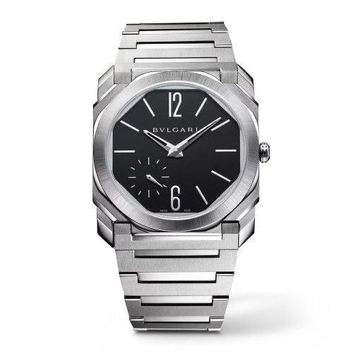 Bvlgari Octo Finissimo Firstcopy Silver Black Swiss ETA Automatic Slim Men's Watch