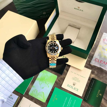 Rolex GMT Master Full Gold Swiss ETA 3255 Clean Automatic firstcopy Watch