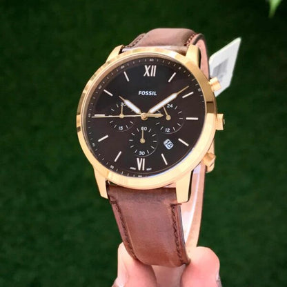 Fossil firstcopy FS5790 Gold Brown Belt Analogue Men’s Watch