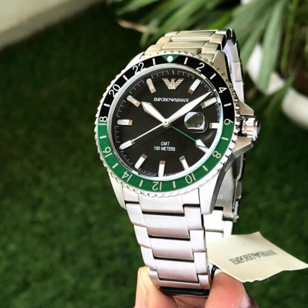 Emporio Armani AR11589 Firstcopy GMT Stainless Steel Men's Watch