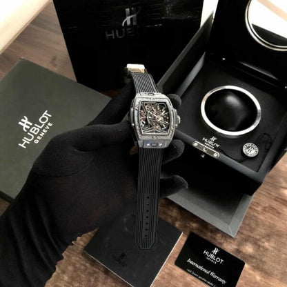 Hublot Spirit of Big Bang Tourbillon firstcopy Carbon Black 42mm Swiss Automatic Men’s Watch