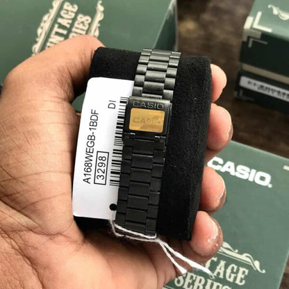 Casio Vintage firstcopy A168WGG-1B Retro Black Gunmetal Unisex Watch