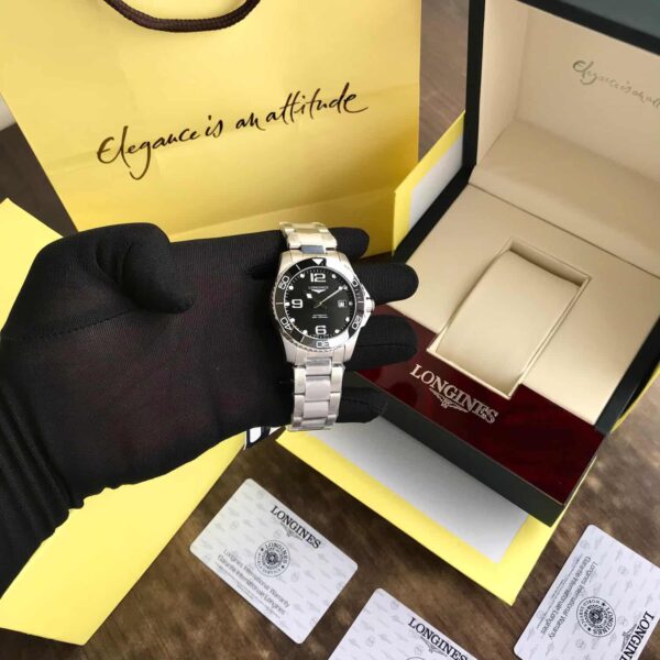 Longines HydroConquest firstcopy Silver Black Dial Premium Automatic Men’s Watch