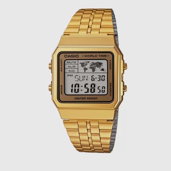 Casio Vintage firstcopy A500WGA-9DF Chronograph Unisex Gold Watch