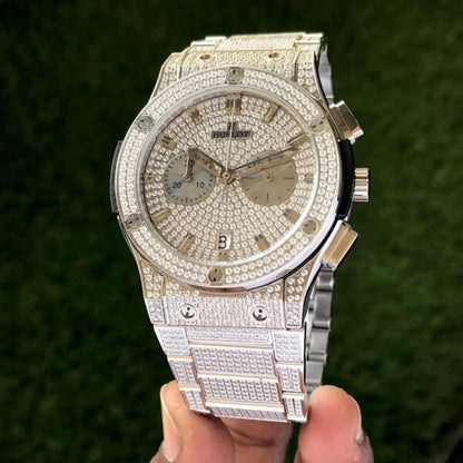 Hublot Big Bang firstcopy Full Silver Diamond Japanese Quality Men’s Watch