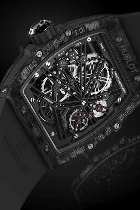 Hublot Spirit of Big Bang Tourbillon firstcopy Carbon Black 42mm Swiss Automatic Men’s Watch