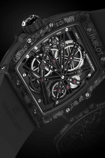 Hublot Spirit of Big Bang Tourbillon firstcopy Carbon Black 42mm Swiss Automatic Men’s Watch