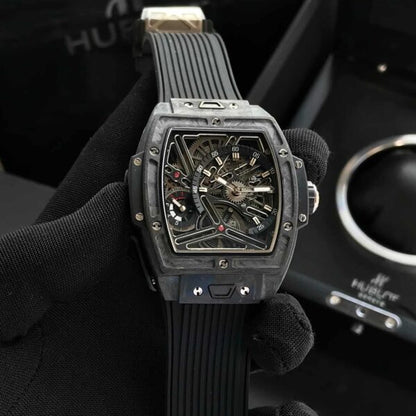 Hublot Spirit of Big Bang Tourbillon firstcopy Carbon Black 42mm Swiss Automatic Men’s Watch