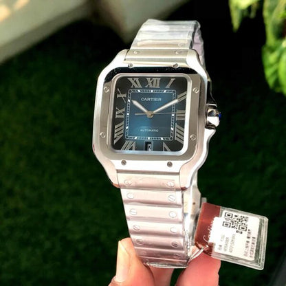 Cartier De Santos firstcopy Silver Blue Swiss ETA Automatic Men’s Watch