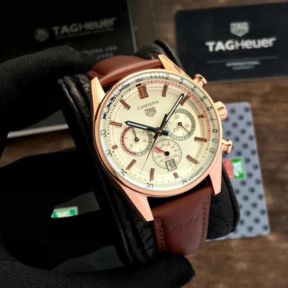 Tag Heuer Carrera Chronosprint X 911 Porsche White Dial Japanese Mens Watch firstcopy