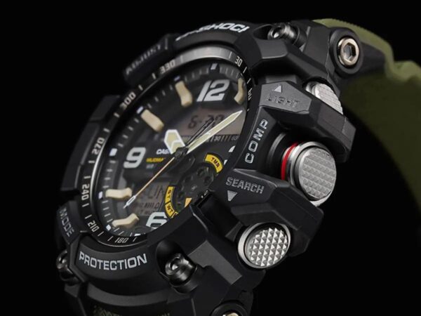 Casio G-Shock firstcopy Mudmaster GG-1000-1A3DR Black Analog-Digital Green Strap Men’s Watch