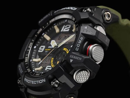 Casio G-Shock firstcopy Mudmaster GG-1000-1A3DR Black Analog-Digital Green Strap Men’s Watch