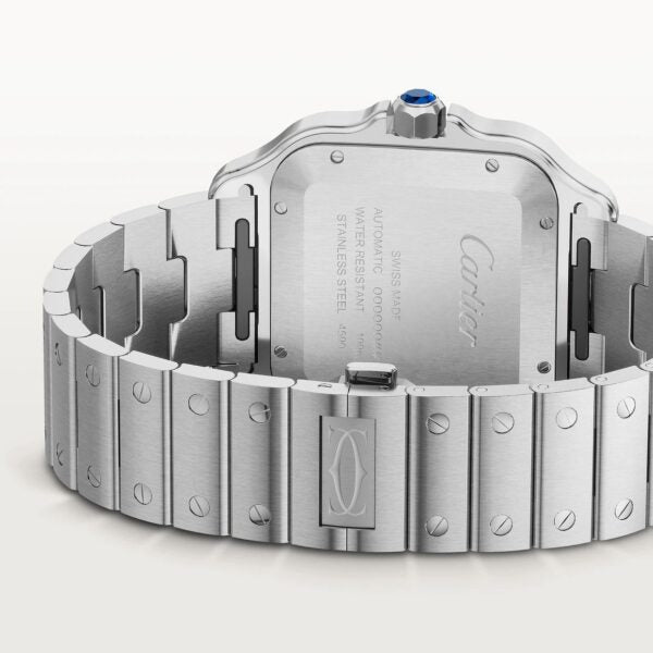 Cartier Santos De firstcopy Silver Brown Swiss ETA Movement Automatic Men’s Watch