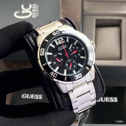 Guess W1249G1 firstcopy Analog Black Dial Chronograph Men’s Watch