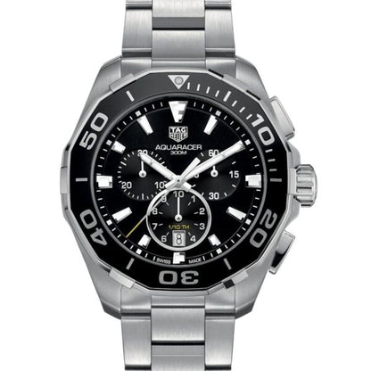 Tag Heuer Aquaracer Stainless Steel Black Dial Master Quality Mens Watch firstcopy