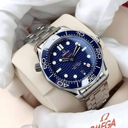 Omega Seamaster firstcopy Blue Dial Co-Axial Automatic Stainless Steel Men’s Watch