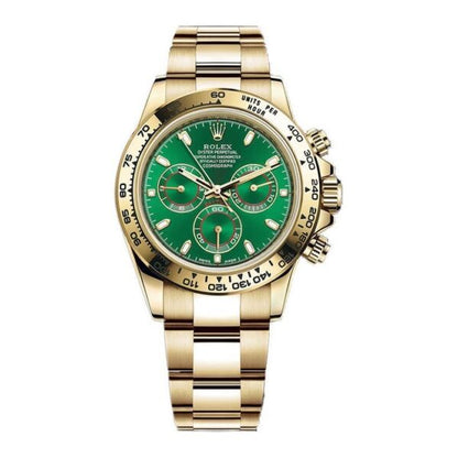 Rolex Cosmograph Daytona Gold & Green Dial Japanese Automatic Mens Watch firstcopy