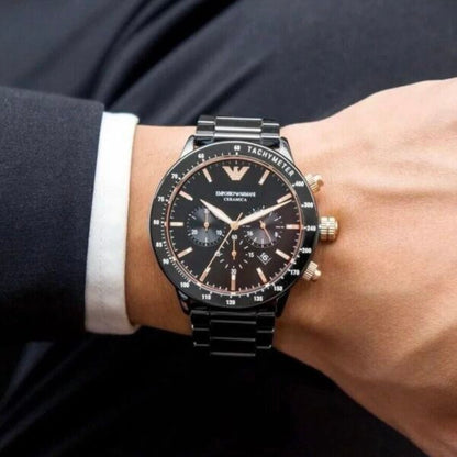 Emporio Armani AR70002 Firstcopy Full Black Ceramic Men's Watch