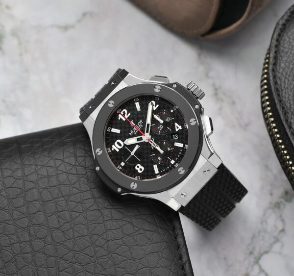 Buy Hublot Big Bang Silver Black Japanese Watch For Men