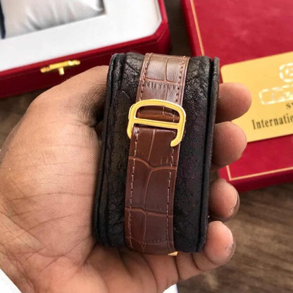 Cartier Ballon Bleu firstcopy Japanese Automatic White Dial Brown Belt Men’s Watch