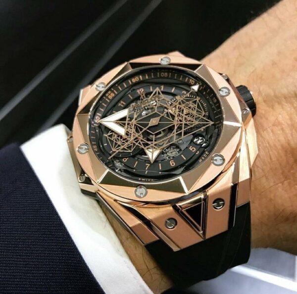 Hublot Big Bang King Sang Bleu firstcopy Rose Gold Premium Men’s Watch