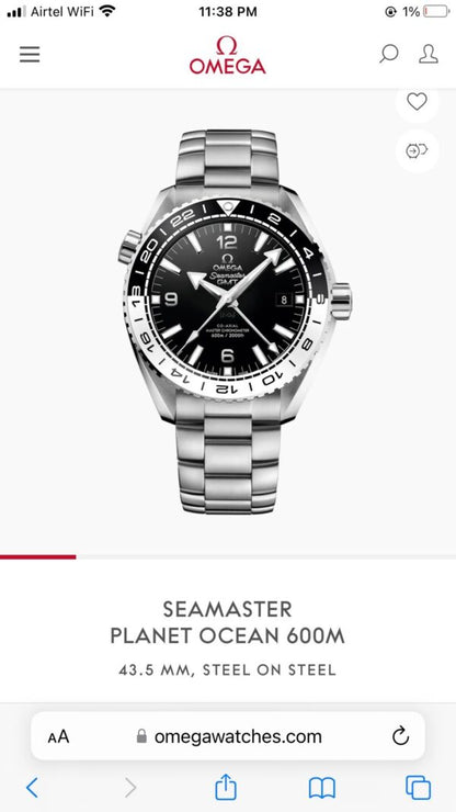 Omega Seamaster Planet Ocean firstcopy GMT Premium Automatic Men’s Watch