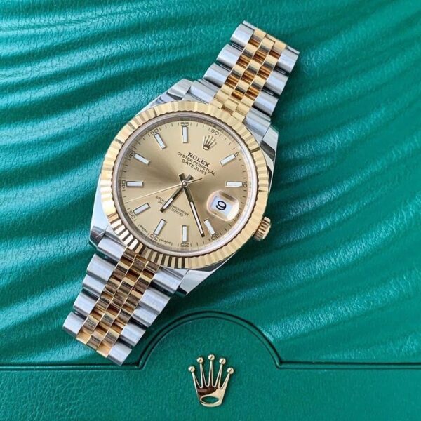Rolex Datejust 41 Two Tone Gold Dial Jubilee Bracelet Japanese Automatic Mens Watch firstcopy