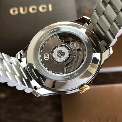 Gucci G-Timeless firstcopy 40mm Two Tone White Dial Stainless Steel Automatic Men’s Watch