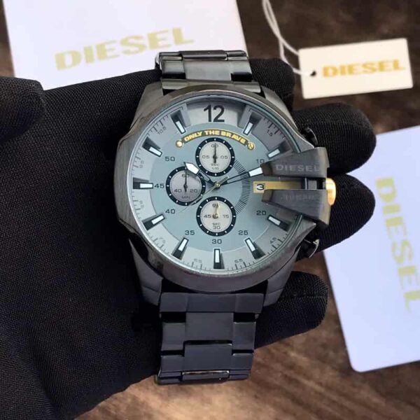 Diesel Mega Chief firstcopy DZ4379 Black & Grey Chronograph Men’s Watch