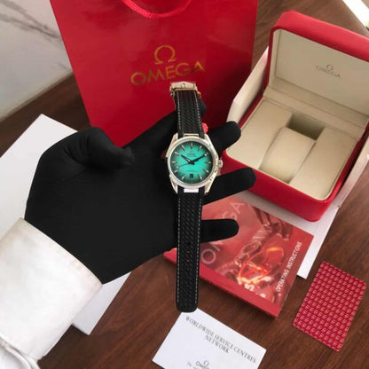Omega Aqua Terra firstcopy Turquoise Dial Black Rubber Automatic Men’s Watch