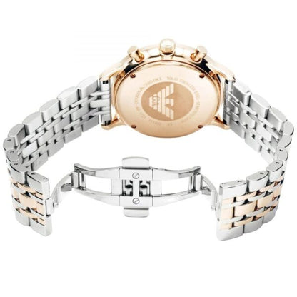 Emporio Armani AR1721 Gianni Firstcopy Two Tone Grey Dial Men's Watch