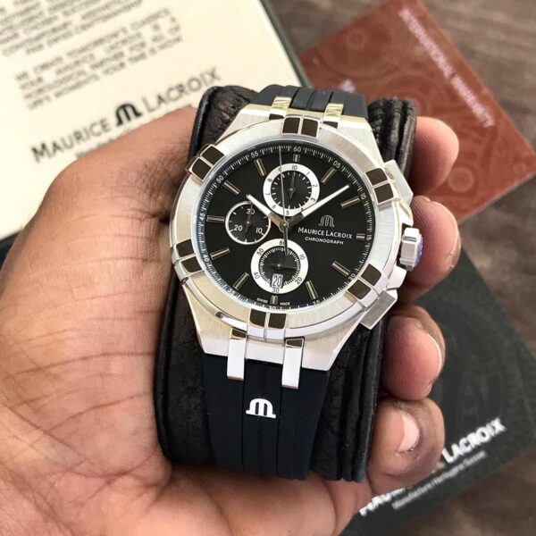 Maurice Lacroix Aikon firstcopy Full Black Quartz Chronograph Men’s Watch