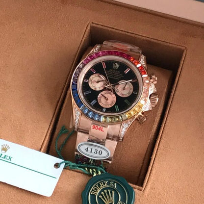 Rolex Cosmograph Daytona Rainbow Rose Gold Swiss ETA Firstcopy Watch