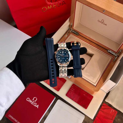 Omega Seamaster firstcopy Two Tone Blue Dial Automatic Men’s Watch