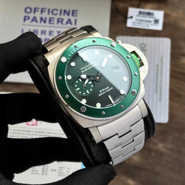 Panerai Luminor Submersible firstcopy Stainless eSteel Green Dial Automatic Men’s Watch