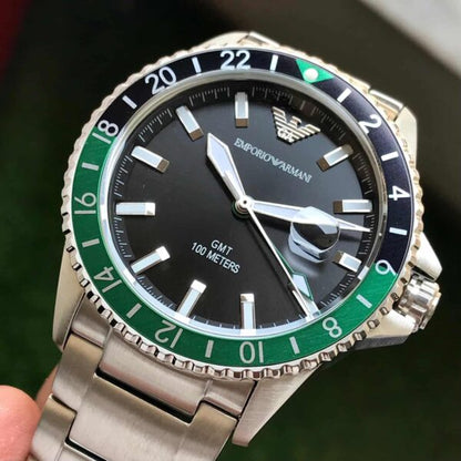 Emporio Armani AR11589 Firstcopy GMT Stainless Steel Men's Watch