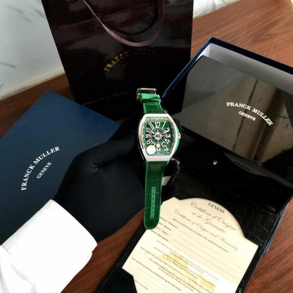 Franck Muller Vanguard firstcopy V45 Steel Green Swiss ETA Automatic Men’s Watch