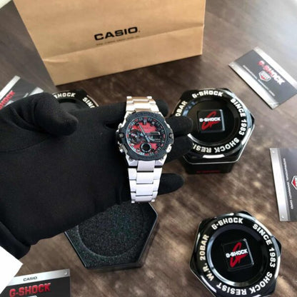 Casio G-Shock G-Steel firstcopy GST-B400 Stainless Steel Red Dial Men’s Watch