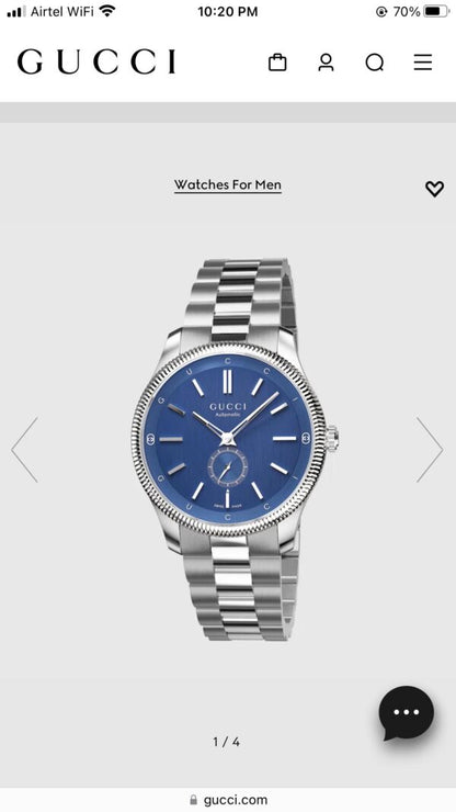 Gucci G-Timeless firstcopy Blue Dial Stainless Steel Automatic Men’s Watch