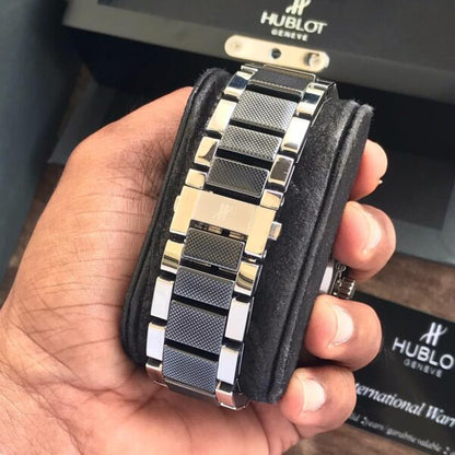 Hublot Big Bang firstcopy Silver Black Dial Swiss ETA Automatic Men’s Watch