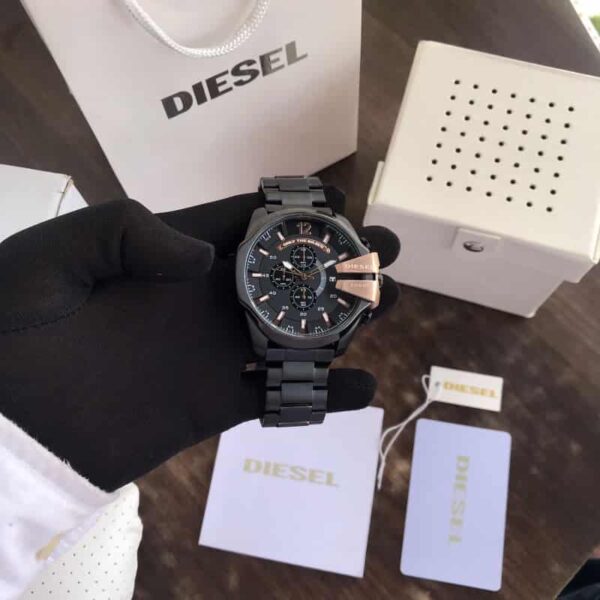 Diesel Mega Chief firstcopy DZ4318 Black Chronograph Men’s Watch
