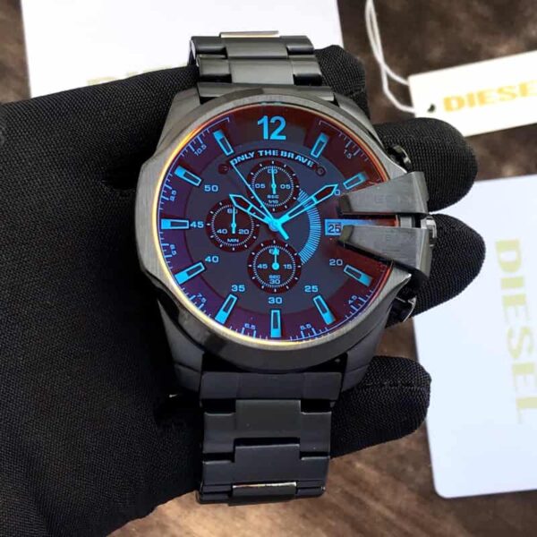 Diesel Mega Chief firstcopy DZ4318 Black Chronograph Men’s Watch
