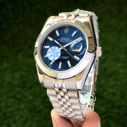 Rolex Datejust 41 Stainless Steel Silver Tone Blue Dial Japanese Automatic Mens Watch firstcopy