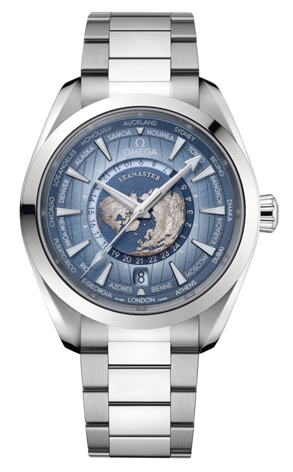 Omega Aqua Terra World Map Dial Automatic Watch – Premium First Copy for Men