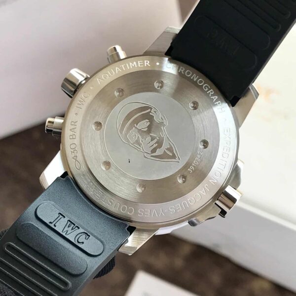 IWC Aquatimer Chronograph Day Date firstcopy Black Dial Black Belt Men’s Watch