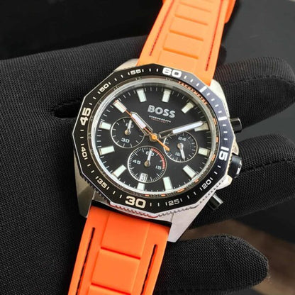 Hugo Boss 1513970 Men’s Sports Orange Silicon Firstcopy Replica Watch