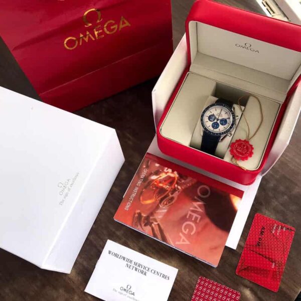 Omega Apollo 50th Anniversary firstcopy Limited Edition Black Rubber Strap Men’s Watch