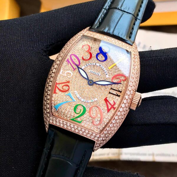 Franck Muller Crazy Hours firstcopy Rosegold Diamond Body Automatic Men’s Watch