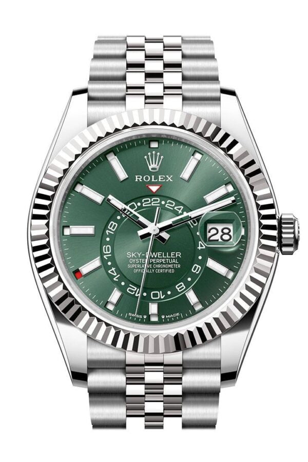 Rolex Sky-Dweller Silver Green Dial Automatic firstcopy Watch